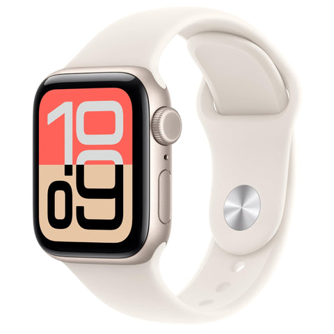 Apple Watch SE 3 40mm Starlight Aluminium Case GPS + Cellular Sport Band (M/L) [2025]