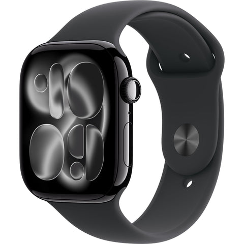 Apple Watch Series 11 46mm Jet Black Aluminium Case GPS Sport Band (M/L) [Black]