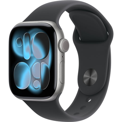 Apple Watch Series 11 42mm Space Grey Aluminium Case GPS + Cellular Sport Band (M/L) [Black]