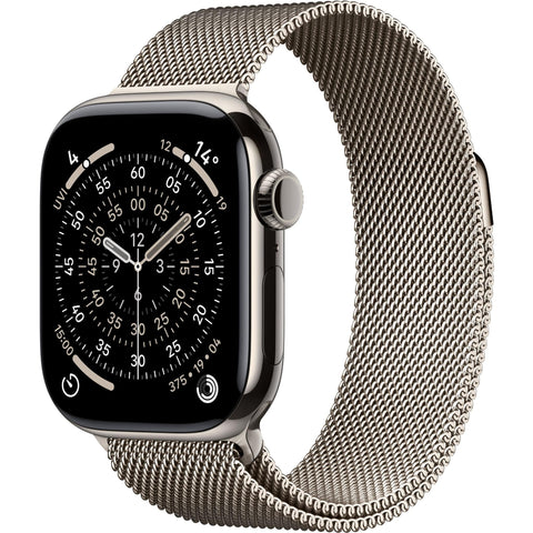 Apple Watch Series 11 42mm Natural Titanium Case GPS + Cellular Natural Milanese Loop