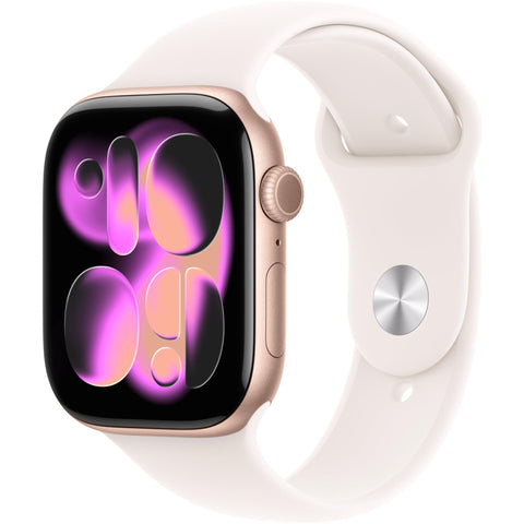 Apple Watch Series 11 46mm Rose Gold Aluminium Case GPS + Cellular Sport Band (M/L)[Light Blush]