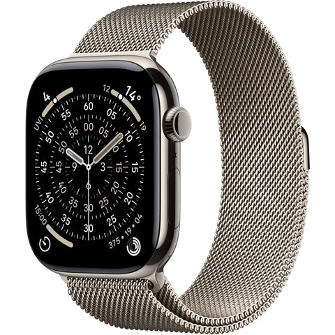 Apple Watch Series 11 46mm Natural Titanium Case GPS + Cellular Natural Milanese Loop (M/L)