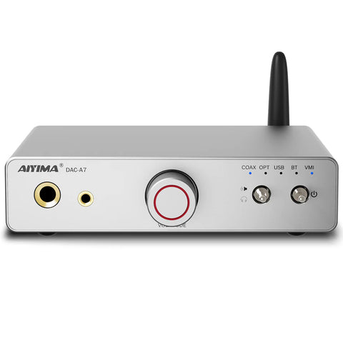 AIYIMA DAC-A7 Bluetooth 5.4 DAC Desktop Headphone Amplifier (Silver)