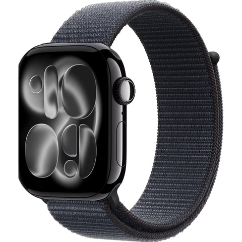 Apple Watch Series 11 42mm Jet Black Aluminium Case GPS Sport Loop [Black] [~Refurbished]