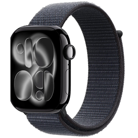 Apple Watch Series 11 46mm Jet Black Aluminium Case GPS + Cellular Sport Loop [Black][~Refurbished]