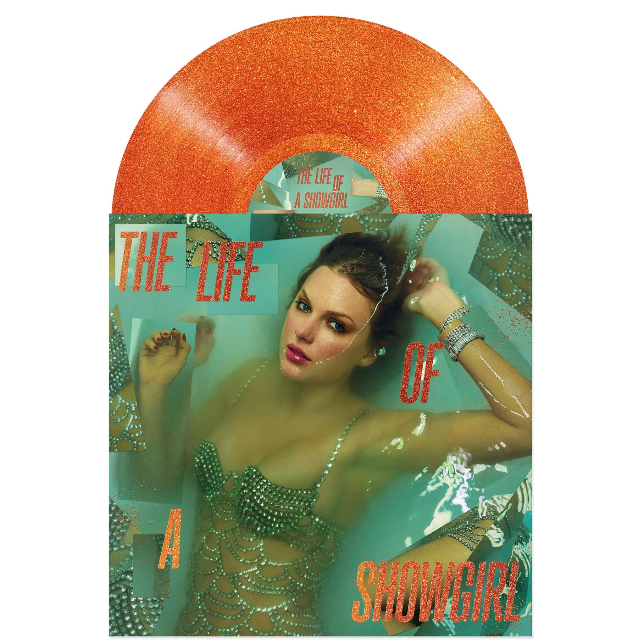Taylor Swift The Life of a Showgirl Portofino Orange Glitter - JB