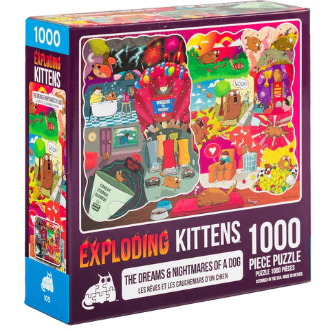 Exploding Kittens Puzzle The Dreams & Nightmares of a Dog 1,000 pieces