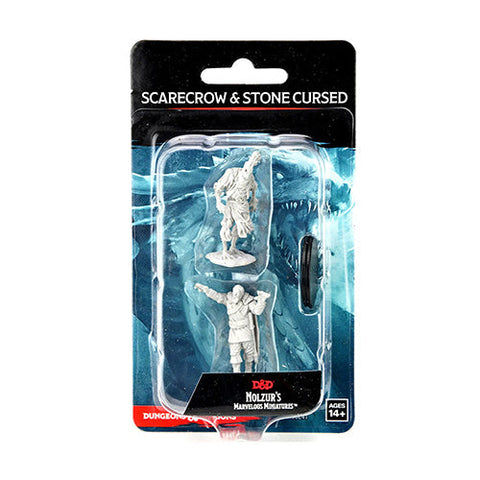 Wizkids D&D Nolzurs Marvelous Unpainted Miniatures Scarecrow & Stone Cursed
