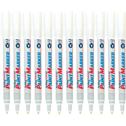 Artline 440XF Box 12 Paint Marker Bullet Tip 1.2mm (White)