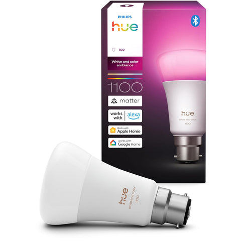 Philips Hue WCA 8.1W A60 B22 V2 Smart Bulb
