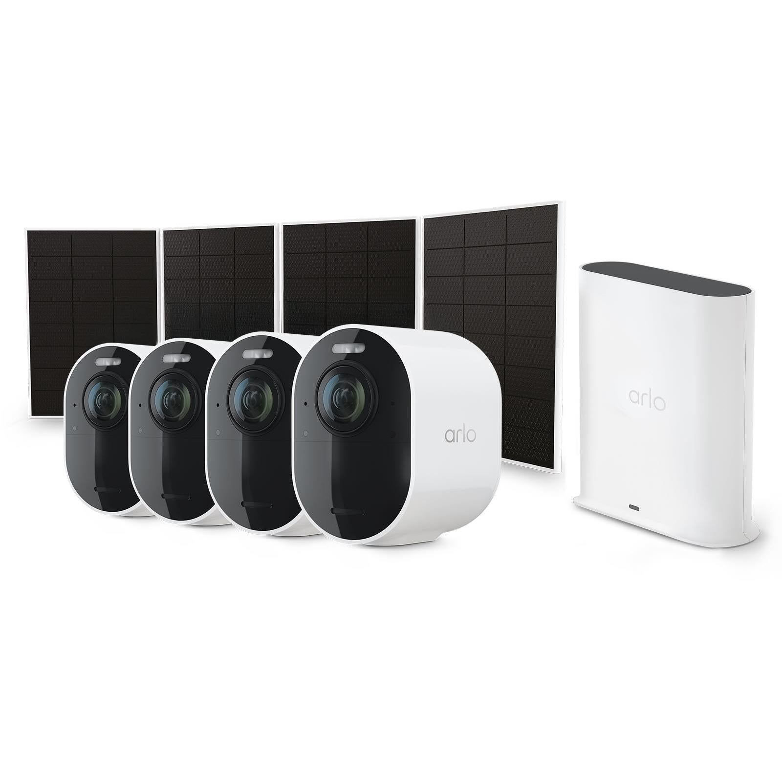 Arlo 4K Ultra 4台セット+多数おまけ付 Arlo Ultra 3 4K Outdoor Security Camera Kit + 12M Subscription (4