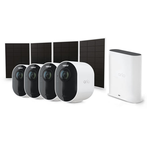 Arlo Ultra 3 4K Outdoor Security Camera Kit + 12M Subscription (4 Pack)