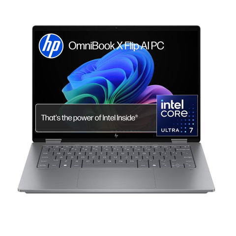 HP OmniBook X Flip 14" WUXGA 2-in-1 AI OLED Copilot+ AI PC Laptop (Intel Core Ultra 7-258V)[512GB/Silver]