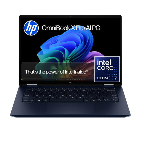 HP OmniBook X Flip 14" WUXGA 2-in-1 OLED AI PC Laptop (Intel Core Ultra 7-258V)[512GB/Blue]