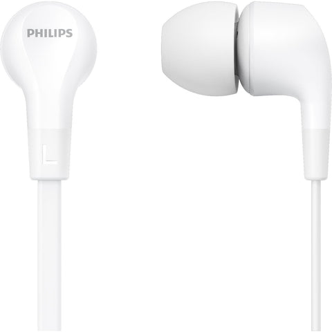 Philips TAE1105 Wired Gel Earbuds (White)