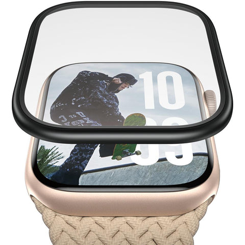 PanzerGlass Metal Frame Screen Protector for Apple Watch 11/10 46mm (Black)