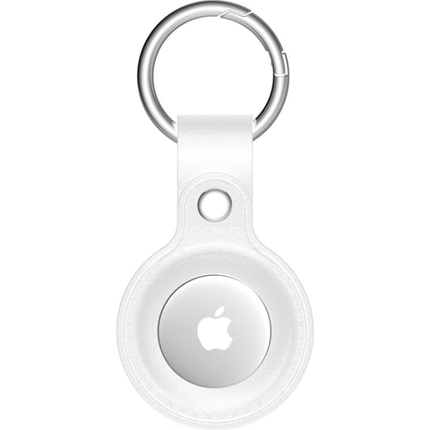 Cygnett StyleTrack Leather AirTag Case (White)
