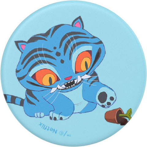 KPop Demon Hunters x PopSockets PopTop Adhesive and Chain Lite (Derpy Tiger)