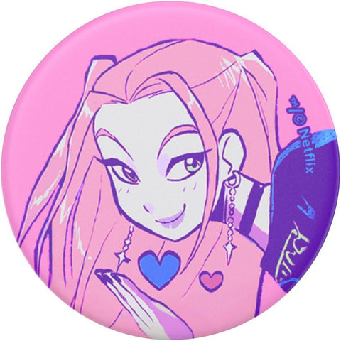 KPop Demon Hunters x PopSockets PopTop Adhesive and Chain Lite (Huntrix Mira)