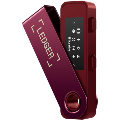 Ledger Nano S Plus Crypto Hardware Wallet (Crimson Magneta)