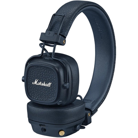 Marshall MAJOR V Wireless On-Ear Bluetooth Headphones (Midnight Blue)