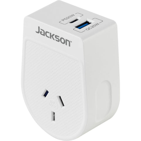 Jackson MOVE Rapid Charge PD20W USB-C/A Outbound Travel Adaptor for USA, Canada & More
