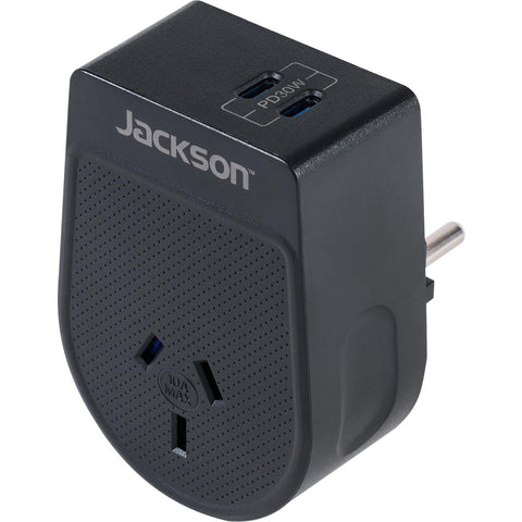 Jackson MOVE Rapid Charge PD30W USB-C Outbound Travel Adaptor for USA, Canada & More