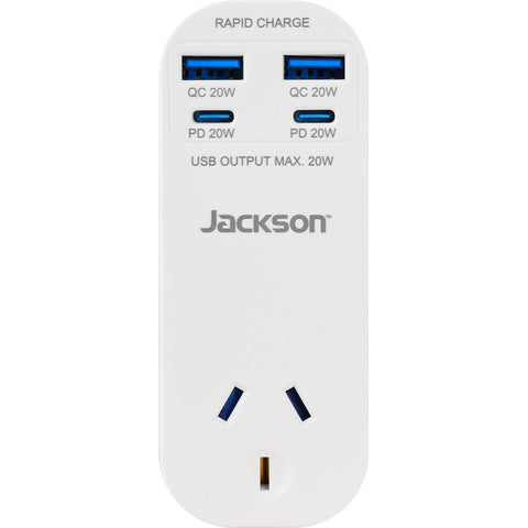 Jackson Rapid Charge PD20W USB-C / USB-A Wall Adaptor