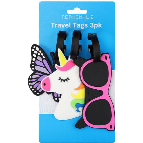 Terminal 2 Novelty Travel Tags 3 Pack (Pretty)