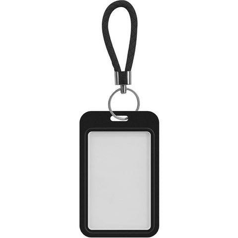 XCD Swipe Card Holder with Mini Wrist Strap (Black)