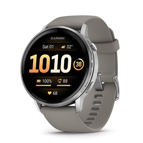 Garmin Venu 4 Smartwatch 45mm (Silver/Silver Grey Band)