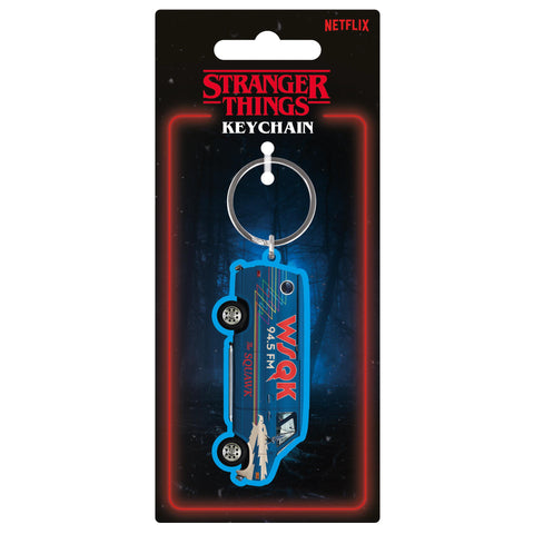 Stranger Things - WSQK Van PVC Keyring