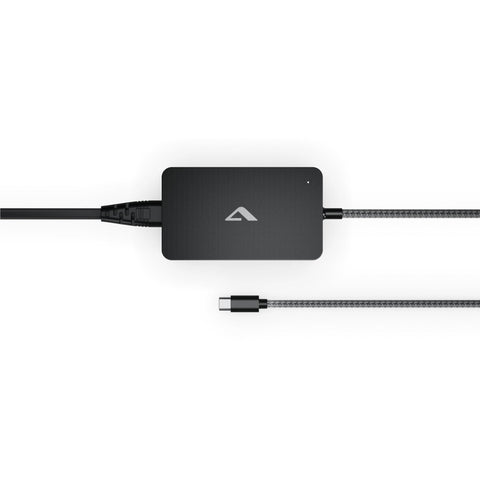 ALOGIC Rapid Power 65W Inline GaN Charger with Fixed USB-C Cable (Black)