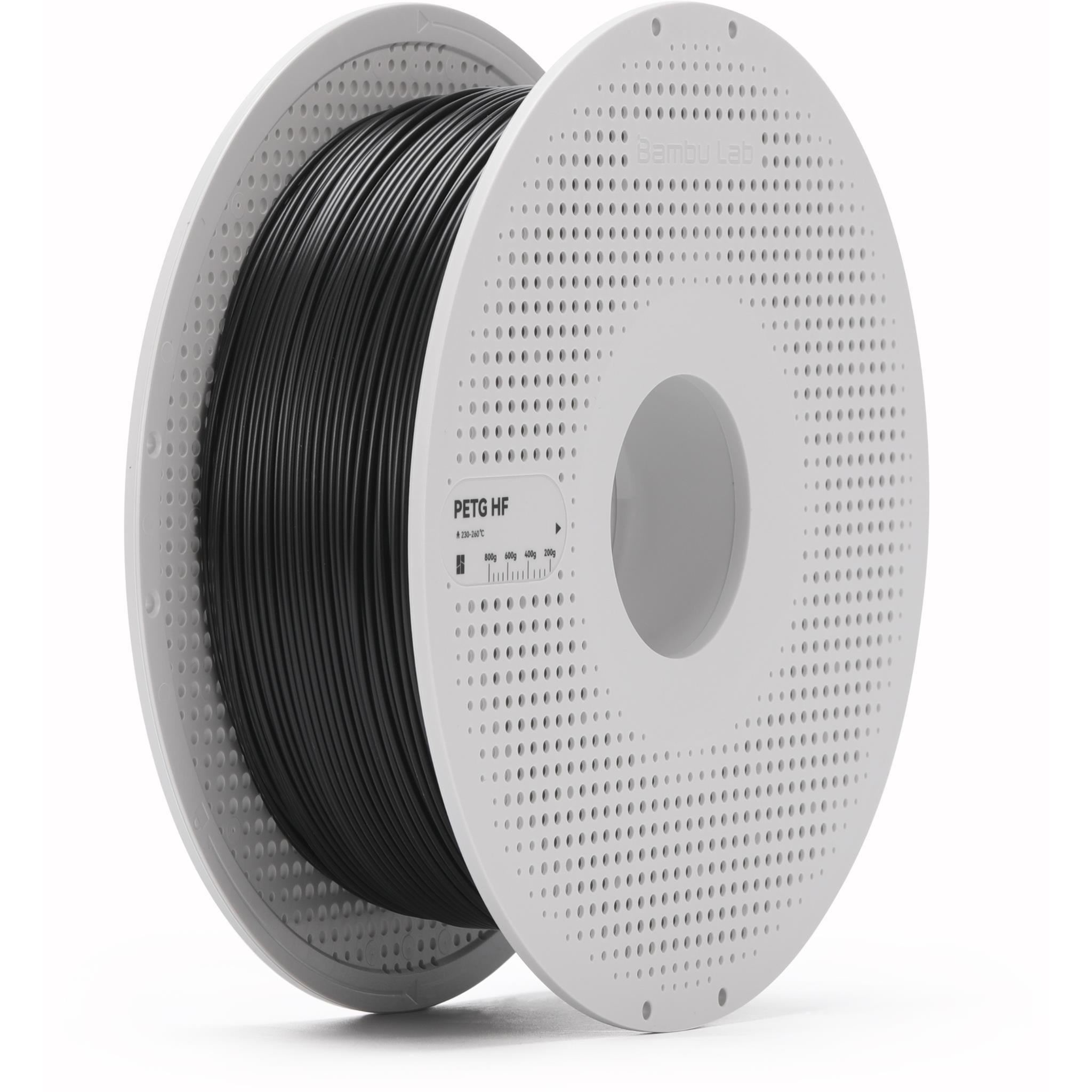 Bambu Lab PETG HF 3D Printer Filament With Spool (Black) [1kg