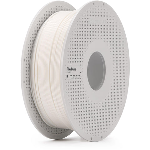 Bambu Lab PLA Basic 3D Printer Filament With Spool (White) [1kg]