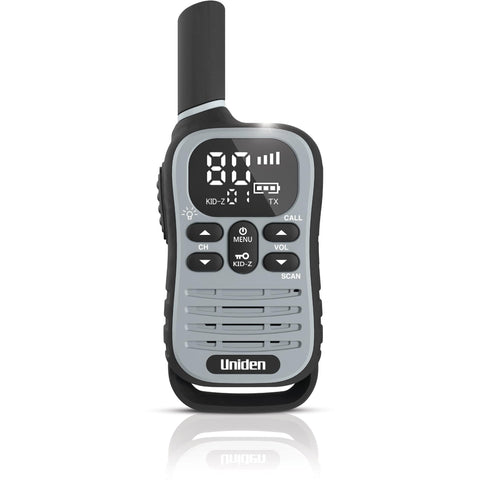 Uniden UH45 Max 0.5W UHF Handheld Radio with Kid-Zone Plus (Grey)