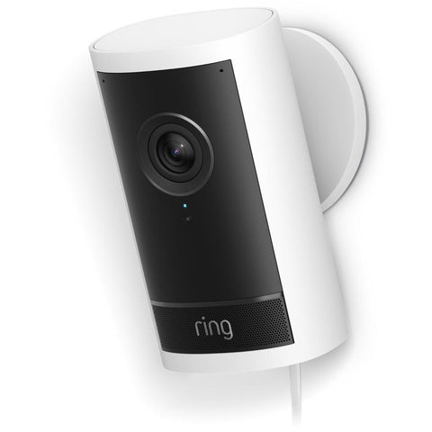 Ring Outdoor Cam Pro Plug-In Security Camera (White)