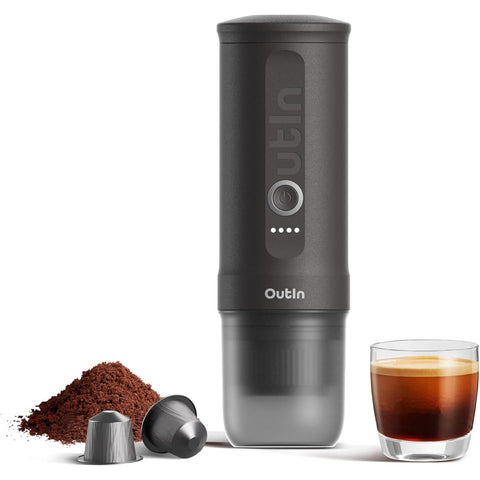 Outin Nano Portable Espresso Maker (Space Grey)