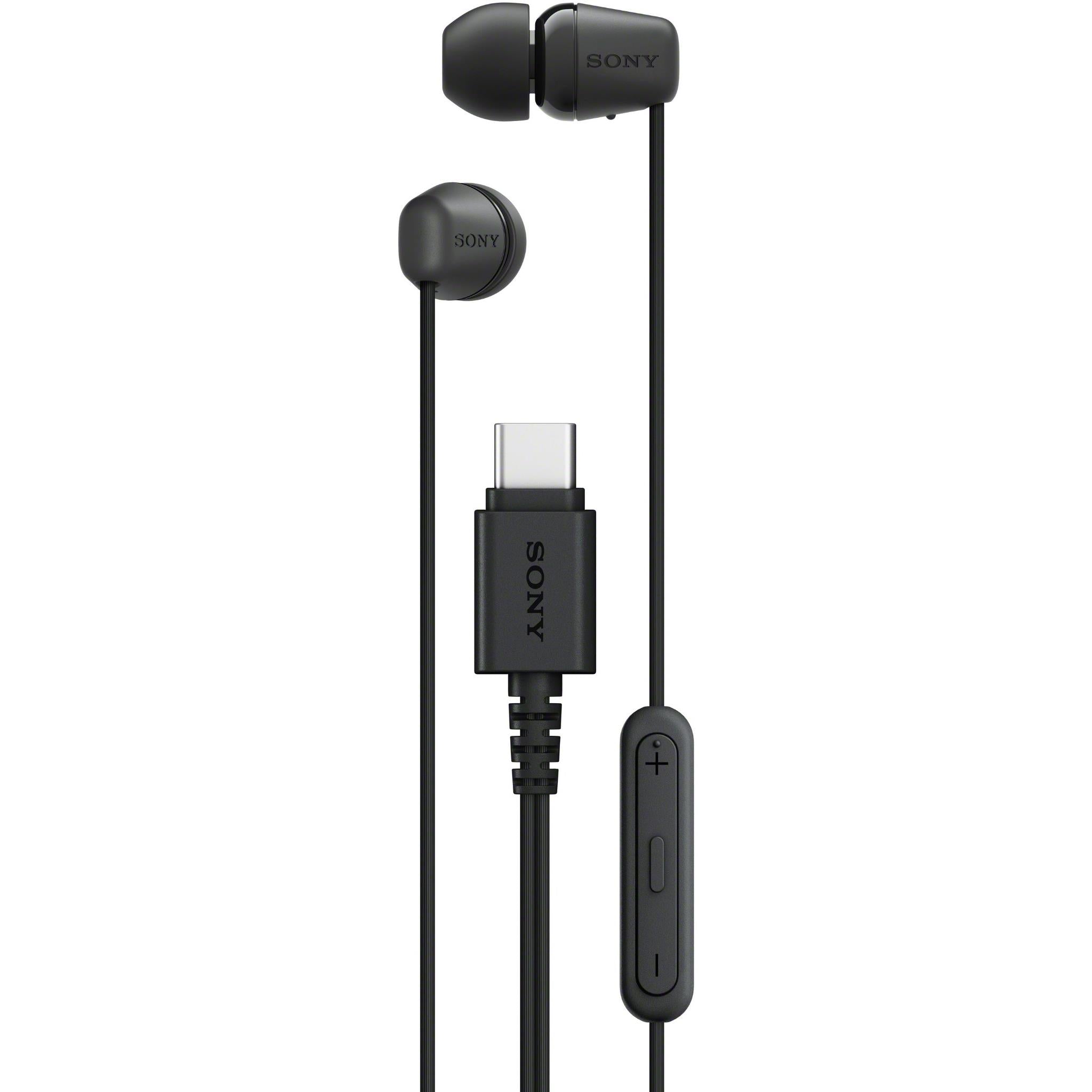 Sony IER-EX15C USB-C Wired In-Ear Headphones (Black) JB Hi-Fi