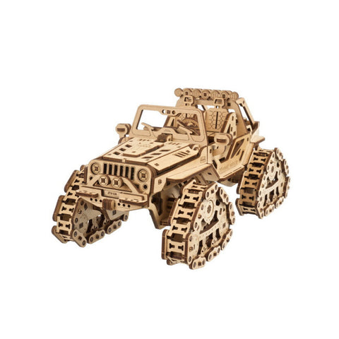 Ugears Tracked Off-Road Vehicle Mechanical Wooden Puzzle Model Kit