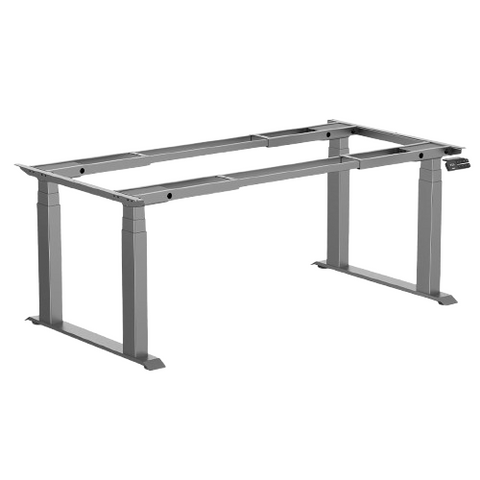 Desky Quad Sit Stand Desk Frame - Space Grey