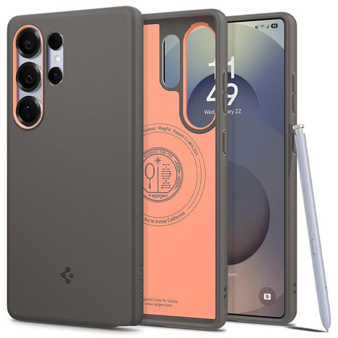 Spigen Samsung Galaxy S25 Ultra Nano Pop (MagFit) Case - Papaya Grey