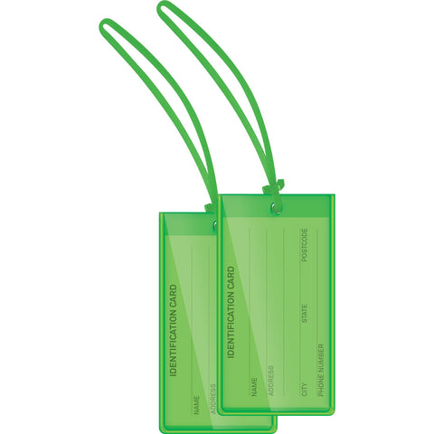 Terminal 2 Luggage Jelly Tags 2 Piece (Green)