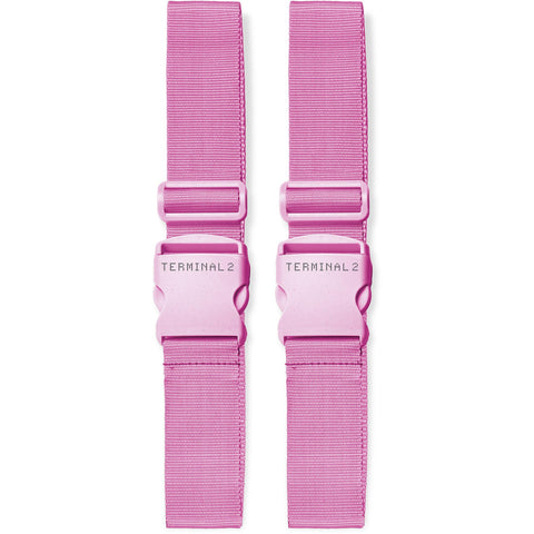 Terminal 2 Luggage Straps 2 Piece (Pink)
