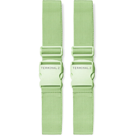 Terminal 2 Luggage Straps 2 Piece (Green)