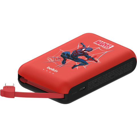 Belkin BoostCharge Power Bank 10K with Integrated Cable (Disney Collection: Marvel Spider-Man)