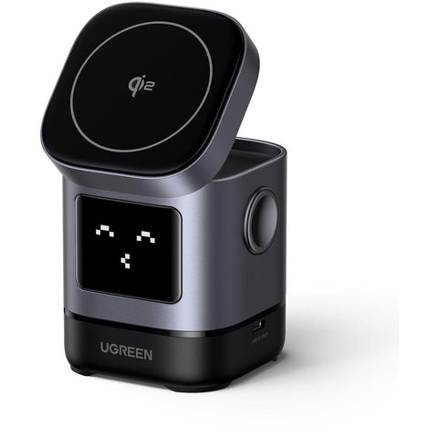 UGREEN UNO 2-in-1 Qi2 15W Wireless Charger (Grey)