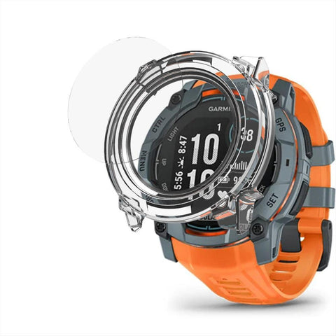 Monster Garmin Instinct 3 50mm Case and Glass Screen Protector