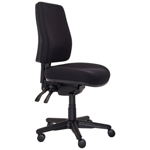 Buro Roma Office Chair 3 Lever High Back Seat Slide (Black)