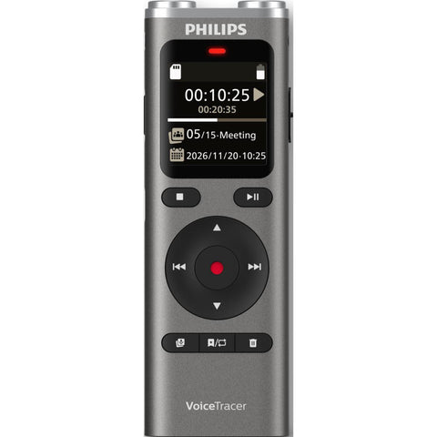 Philips DVT2075 8GB Stereo Voice Recorder with Rechargeable Battery